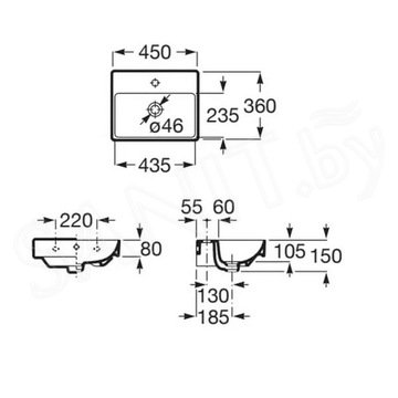 Умывальник Roca Ona A327682000