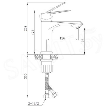 Смеситель для умывальника Boch Mann CK-Z21D1