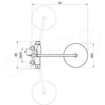 Душевая стойка Ravak DS 091.00
