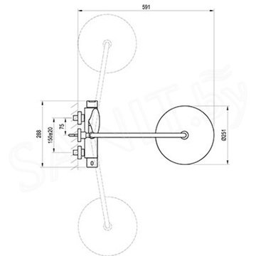 Душевая стойка Ravak DS 092.00