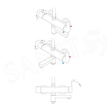 Душевая стойка Ravak DS 092.00