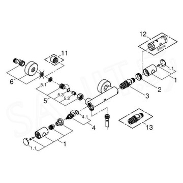 Набор смесителей Grohe Grohtherm 1000 Cosmopolitan M 34321002 c душевым гарнитуром