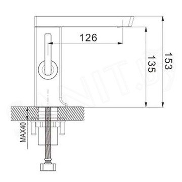 Смеситель для умывальника Rose R1801