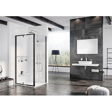 Душевой уголок Ravak Pivot PDOP2+PPS профиль черный