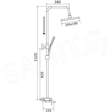 Душевая стойка Shevanik S8236T