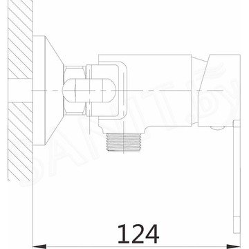 Смеситель для биде Shevanik S8505-1