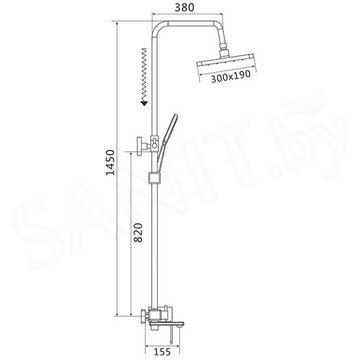 Душевая стойка Shevanik S8536T