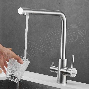 Смеситель для кухонной мойки Shevanik S868B с подключением к фильтру воды