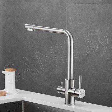 Смеситель для кухонной мойки Shevanik S868B с подключением к фильтру воды