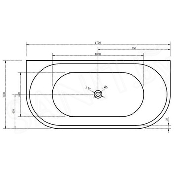 Акриловая ванна Abber AB9216-1.7DB