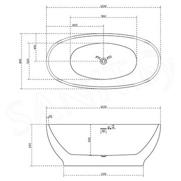 Акриловая ванна Abber AB9207