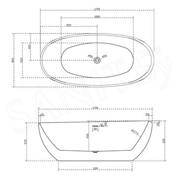 Акриловая ванна Abber AB9285