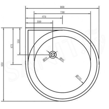 Акриловая ванна Abber AB9305