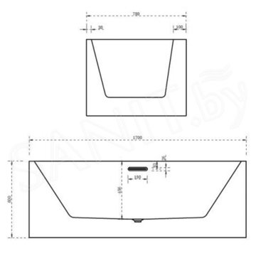 Акриловая ванна Abber AB9310