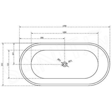 Акриловая ванна Abber AB9209MB