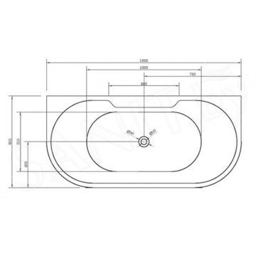 Акриловая ванна Abber AB9296-1.5 / AB9296-1.7