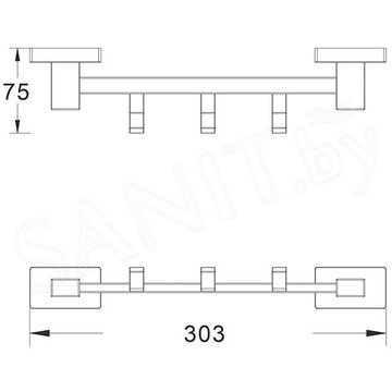 Планка с крючками Shevanik SG5631 / SG5641 / SG5651