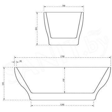 Акриловая ванна Abber AB9220