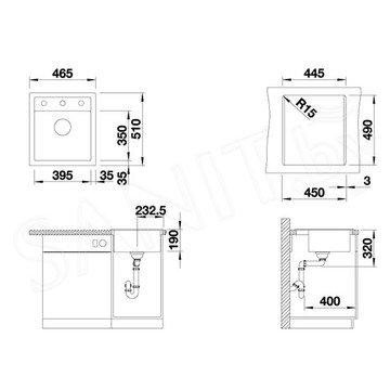 Кухонная мойка Blanco Dalago 45