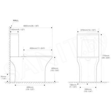 Напольный унитаз SantiLine SL-5023