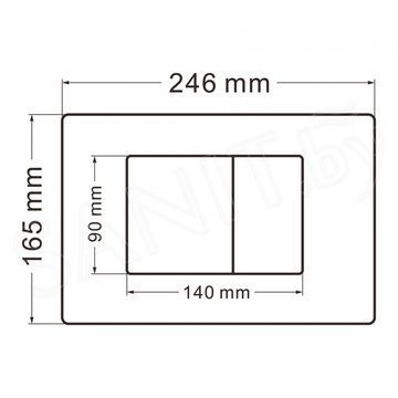 Кнопка для инсталляции Abber AC0120 / AC0120MCH