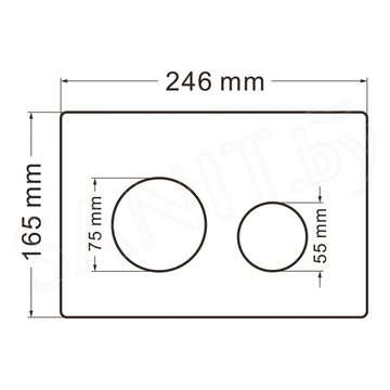 Кнопка для инсталляции Abber AC0121 / AC0121MCH