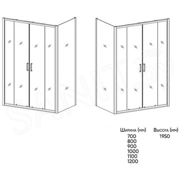 Боковая стенка Veconi KP-03 100 прозрачная