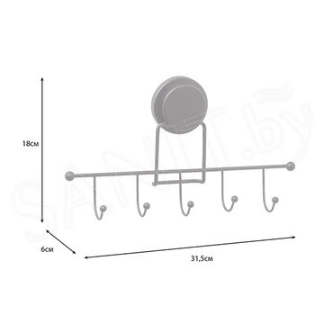 Планка с крючками Fixsen Magic Black FX-45005-5