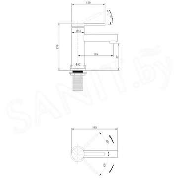 Смеситель для умывальника Abber Emotion AF8810