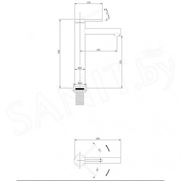 Смеситель для умывальника Abber Emotion AF8811G