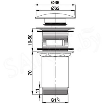 Донный клапан Omnires A706BL