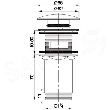 Донный клапан Omnires A706GR