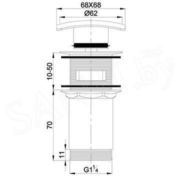 Донный клапан Omnires F706CR