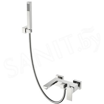 Смеситель для ванны Boheme Qubic Brushed Nickel 473-NB