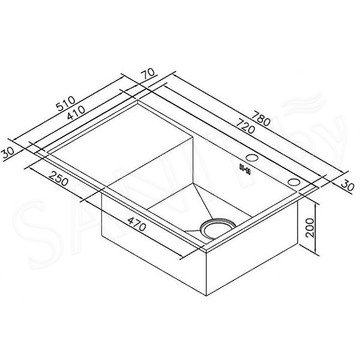 Кухонная мойка Zorg INOX R 7851 R