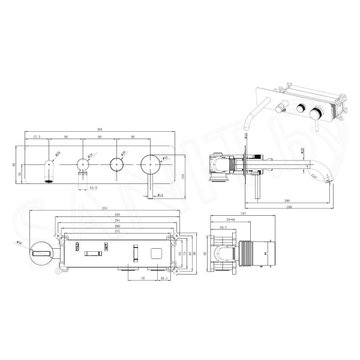 Смеситель встраиваемый Allen Brau Priority 5.31A05-00