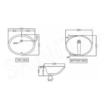 Умывальник Jaquar Florentine FLS-WHT-5701