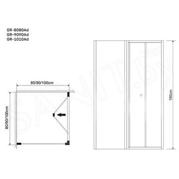 Душевой уголок Grossman Advans GR-8080Ad / GR-9090Ad / GR-1010Ad