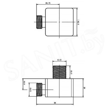 Шланговое подключение Allen Brau Infinity 5.21A17-00