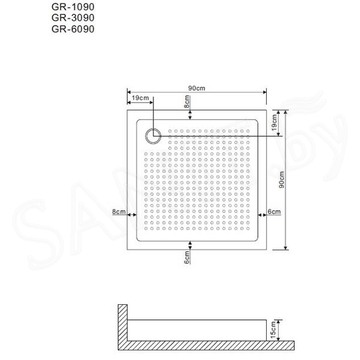 Душевой поддон Grossman GR-119109020