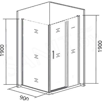 Боковая стенка Good Door Cofe SP-90-C-CH