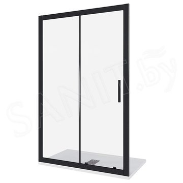 Душевой уголок Good Door Cofe WTW+SP 130 профиль черный