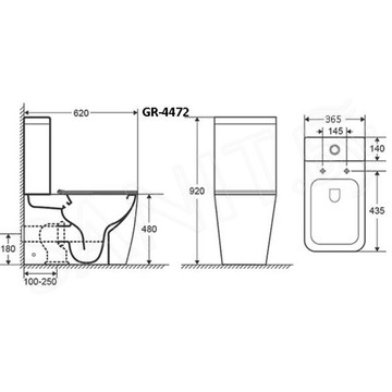 Напольный унитаз Grossman Style GR-4472S безободковый с крышкой Soft Close