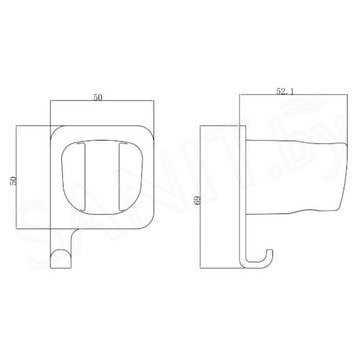 Держатель для душевой лейки Allen Brau Infinity 5.21B17-31