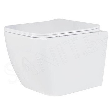 Комплект инсталляции TECEbase kit 9400401S (9400412) c кнопкой и унитазом Roxen Cube 530135-01 Rimless Soft Close