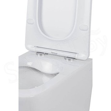 Комплект инсталляции Berges Novum 525 c кнопкой L1 и унитазом Roxen Boro 530145-01 Rimless Soft Close