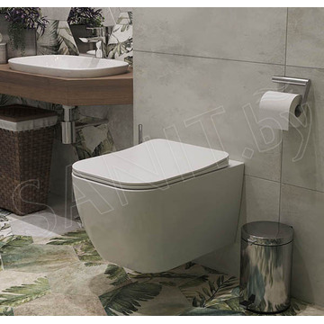 Комплект инсталляции TECEbase kit c кнопкой 9240407 и унитазом Roxen Cube Bidet 530135-01X с функцией биде