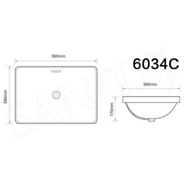 Умывальник Axus 6034C