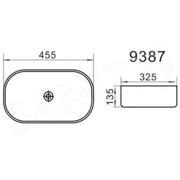 Умывальник Axus 9387B