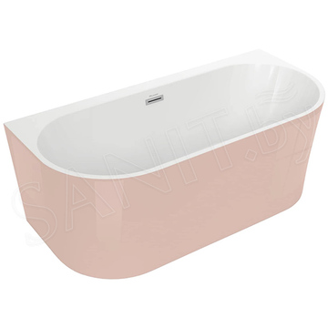 Акриловая ванна Polimat Sola овальная розовая